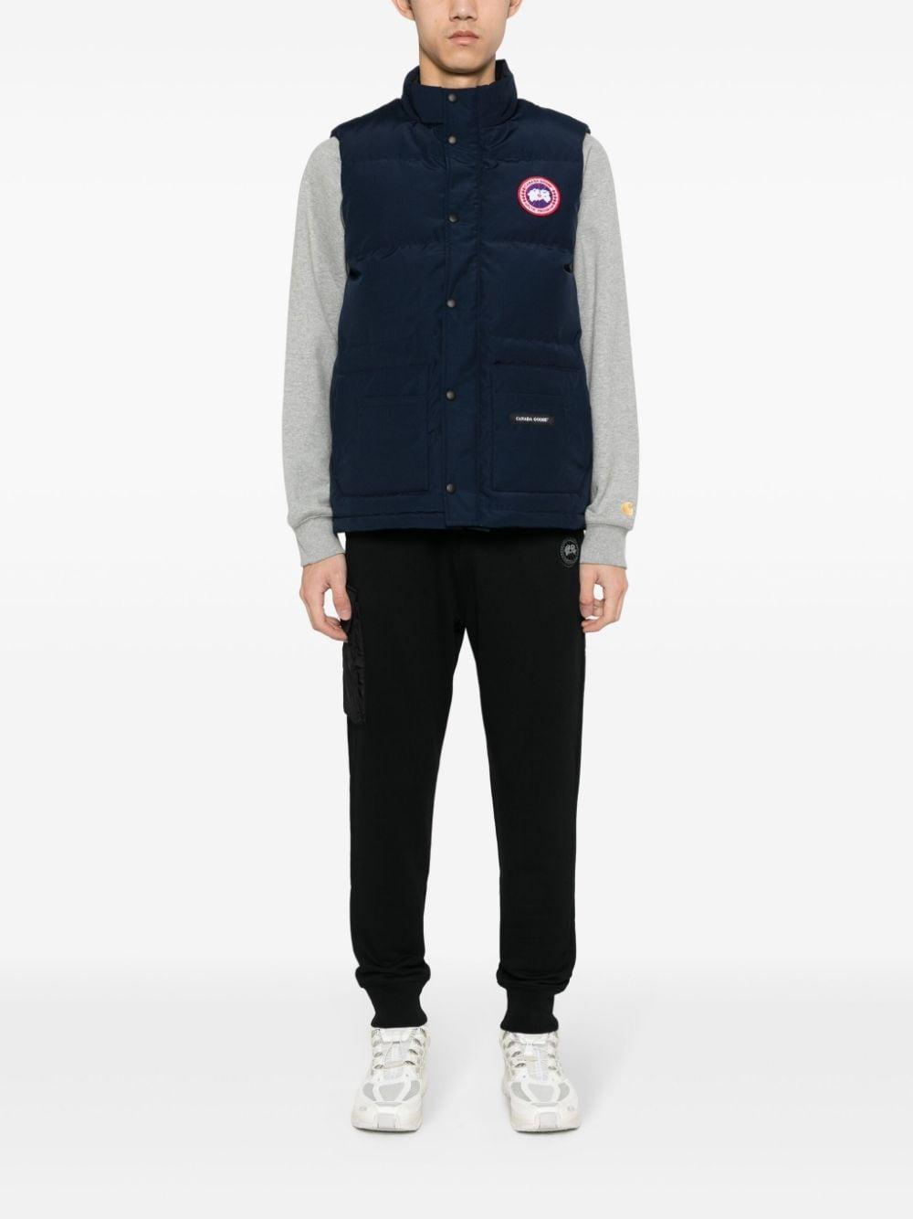 CANADA GOOSE Freestyle Quilted Down Gilet In Blue Product Image