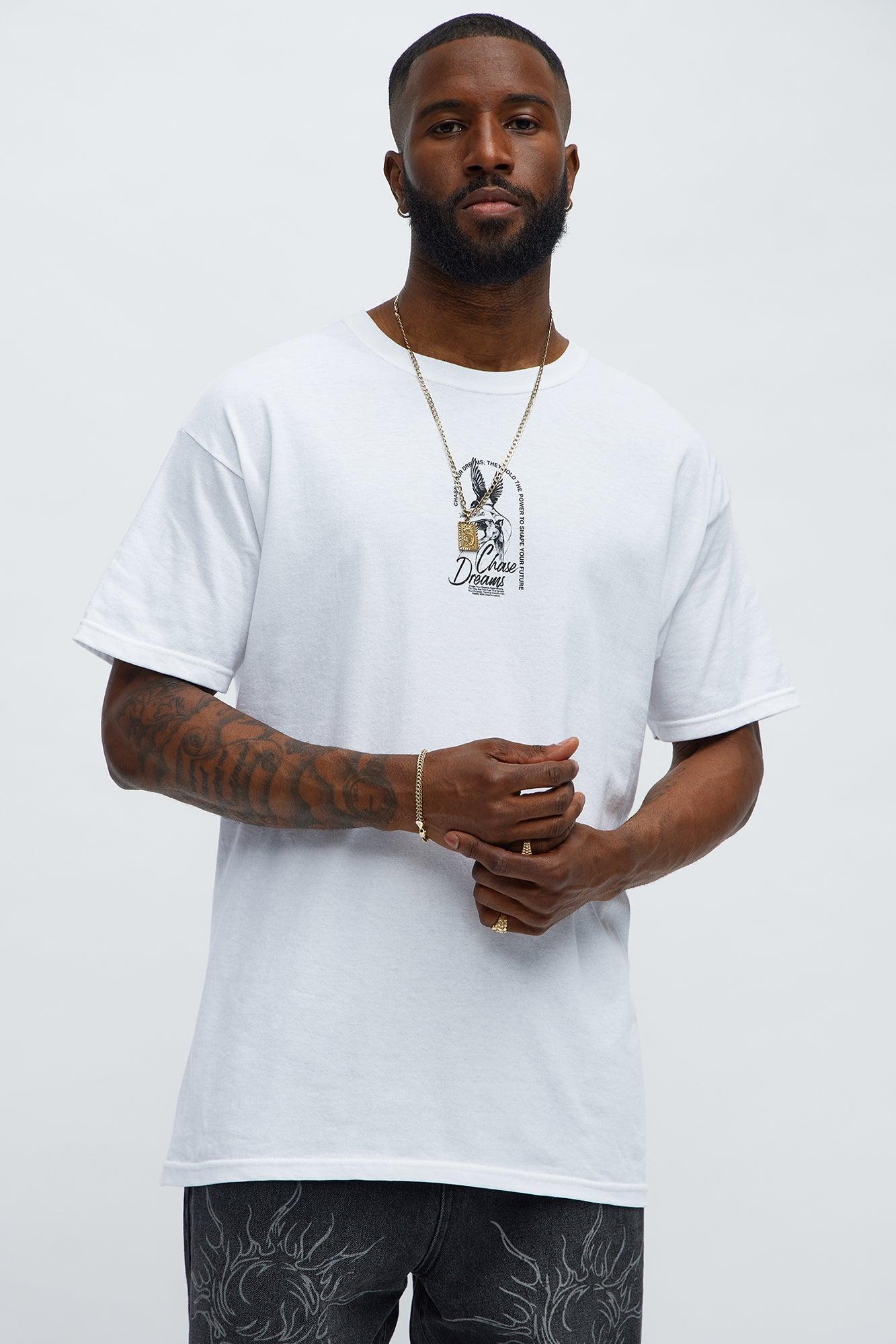 Chase Your Dream Short Sleeve Tee - White Male Product Image