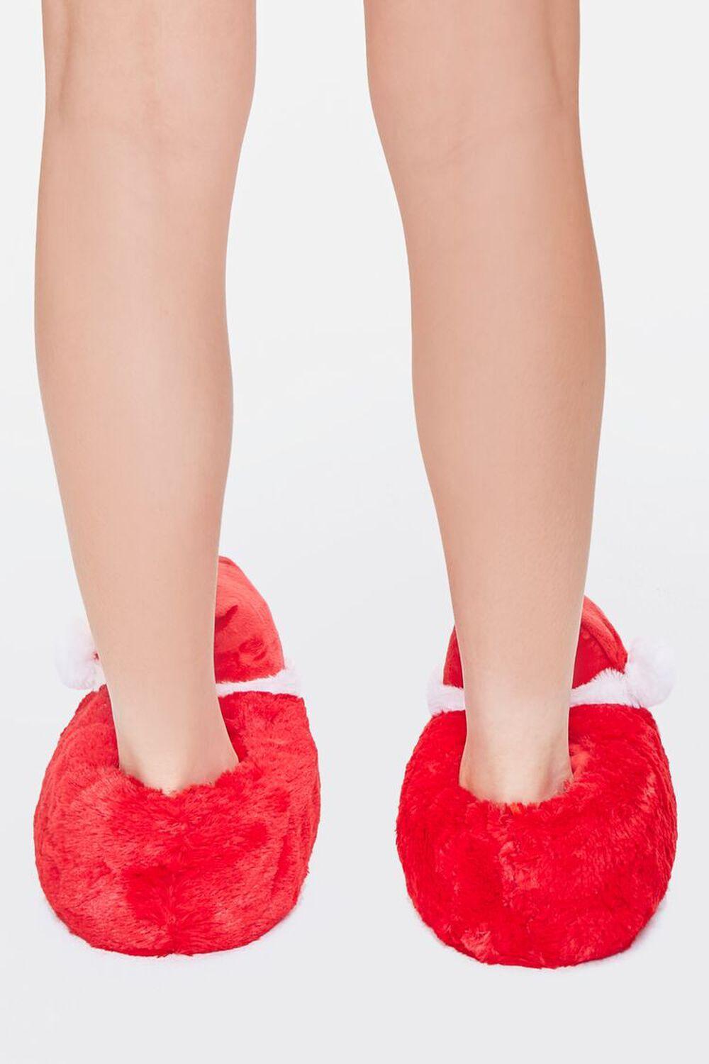 Plush Santa Indoor Slippers | Forever 21 Product Image