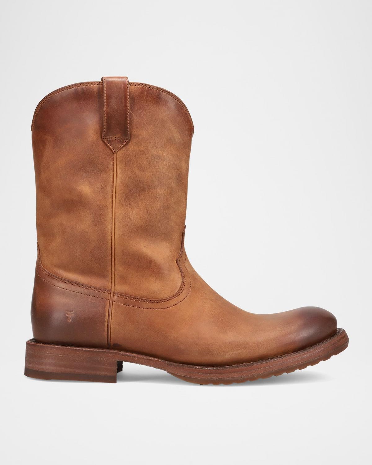 Mens Duke Leather Roper Mid-Calf Boots Product Image