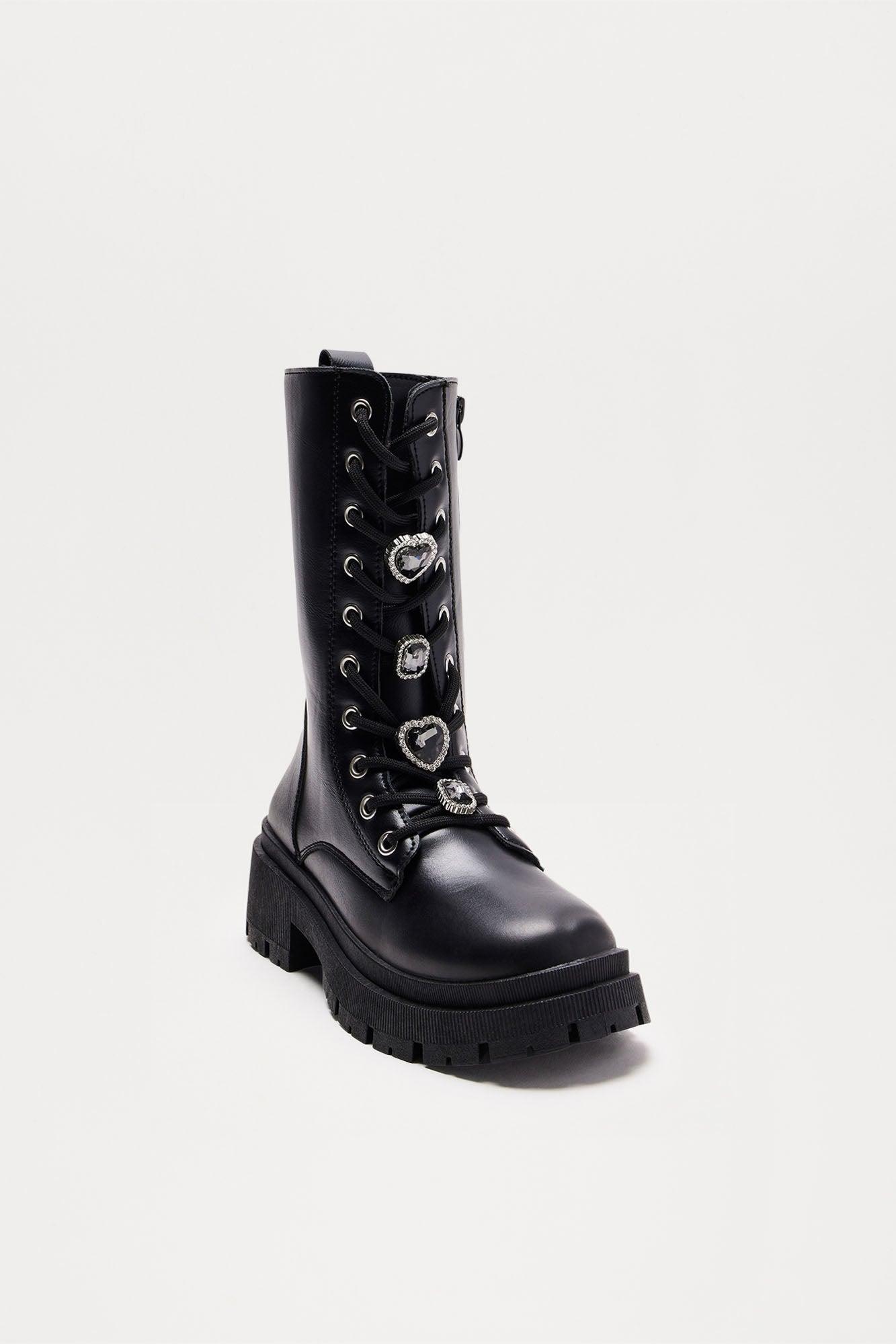 Judia Jewel Booties - Black Product Image