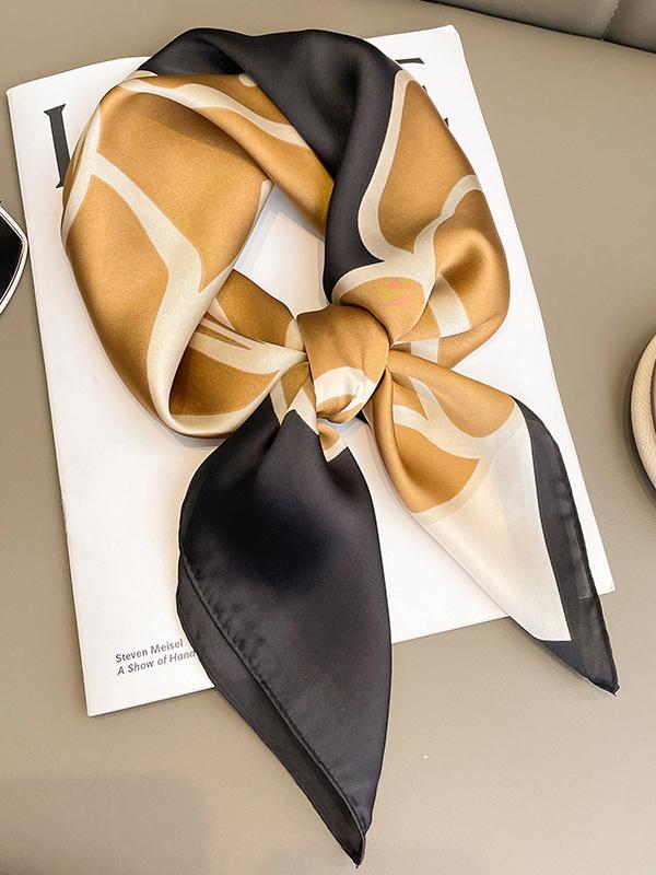 Square Floral Printed Scarfs&Hats Product Image