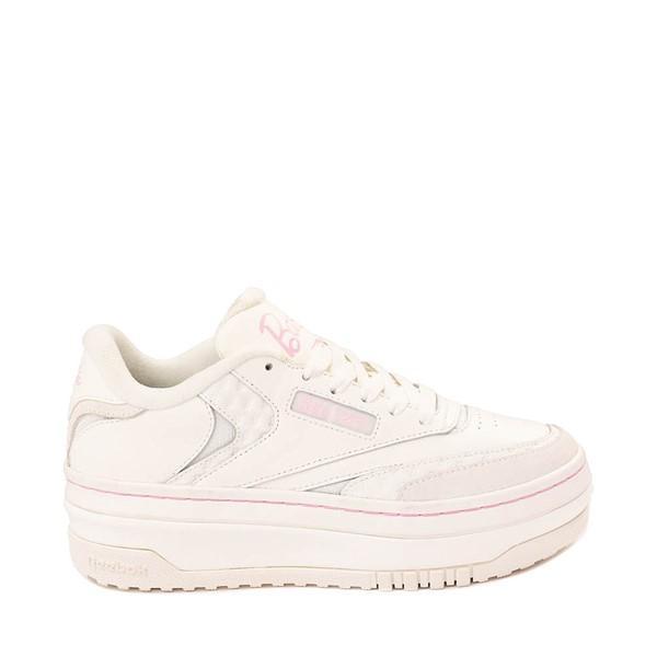 Womens Reebok x Barbie™ Club C Extra Athletic Shoe - Chalk / Pink Product Image