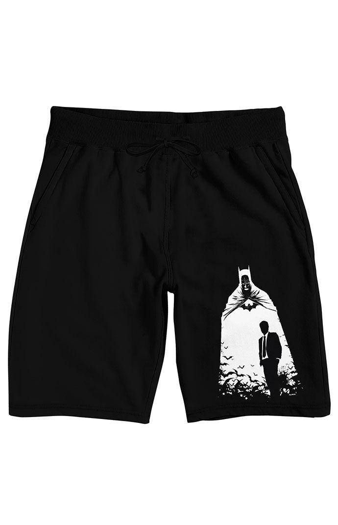 Men's Batman Bruce Wayne Caped Sweat Shorts Product Image