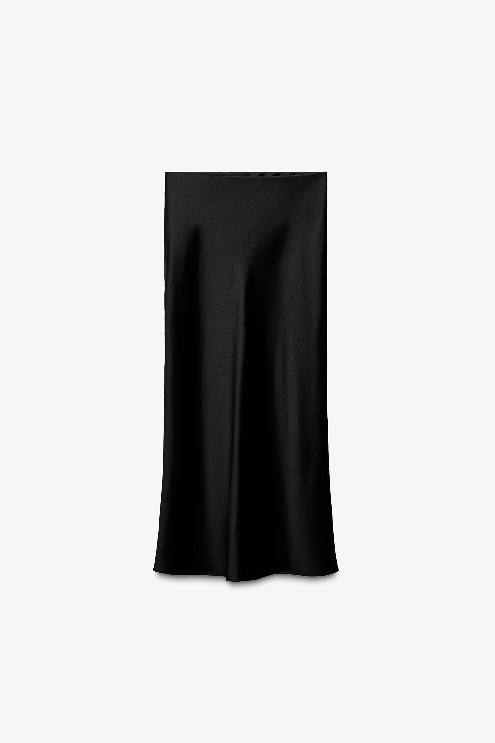 SATIN MIDI SKIRT Product Image