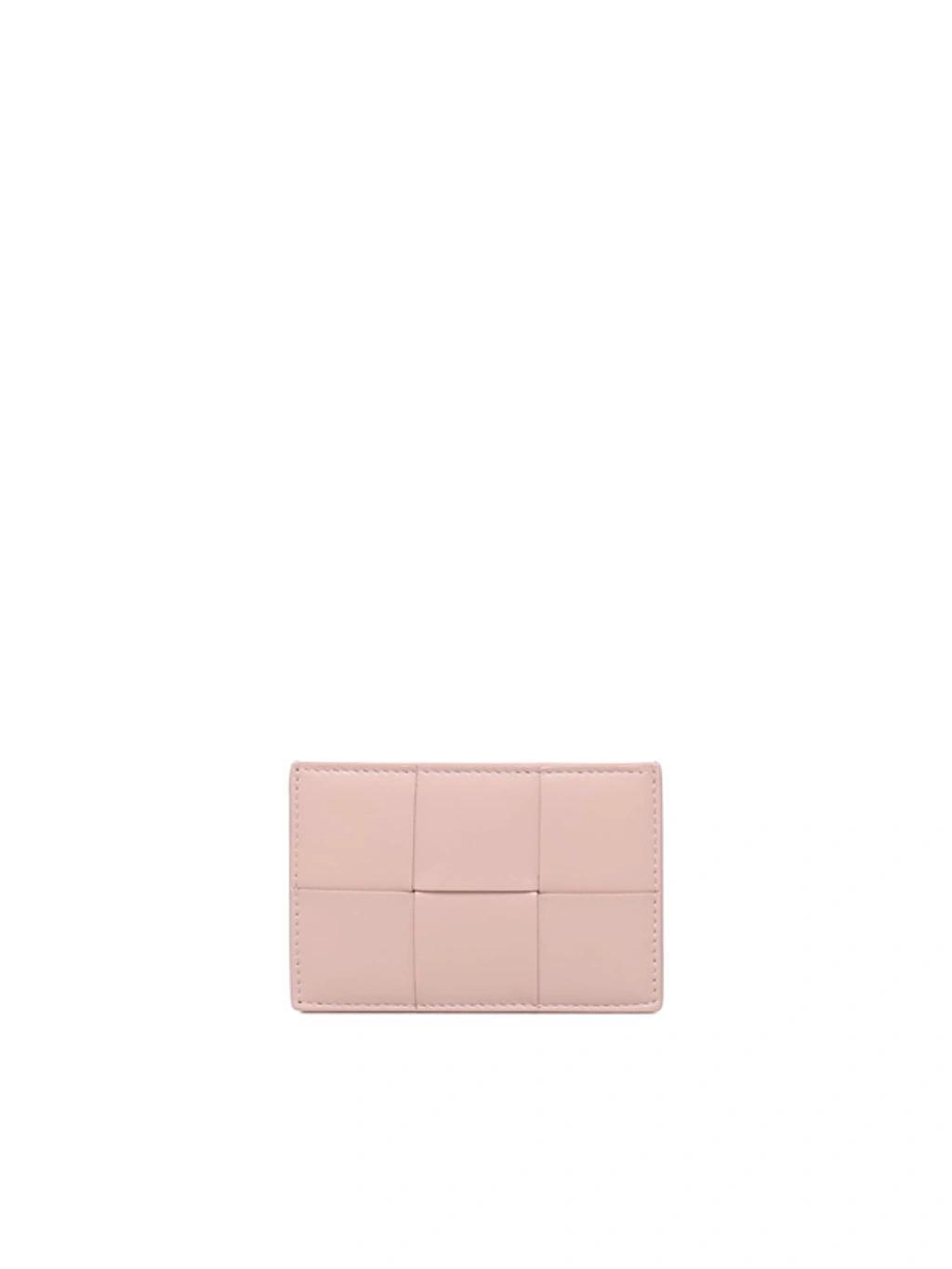 BOTTEGA VENETA Cassette Credit Card Holder In Pink Product Image