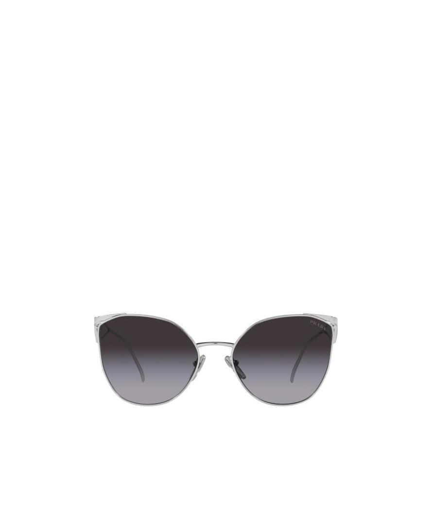 PRADA Logo Cat-eye Frame Sunglasses In Gray Product Image