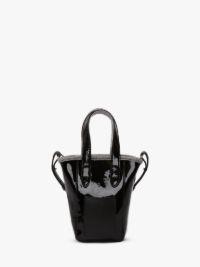 MINI BELT TOTE - MINI COATED DENIM TOTE BAG in black | JW Anderson US  Product Image