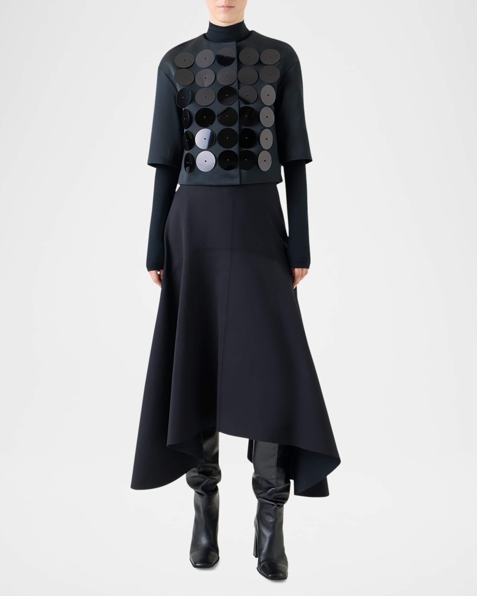 Record Dot Embellished Techno Taffeta Jacket Product Image