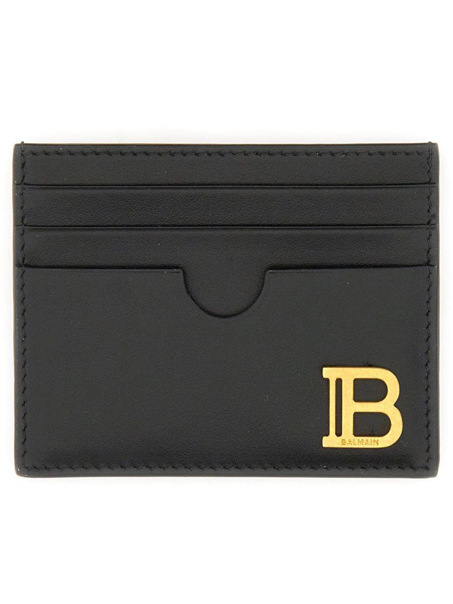 BALMAIN B-buzz Card Holder In Black Product Image