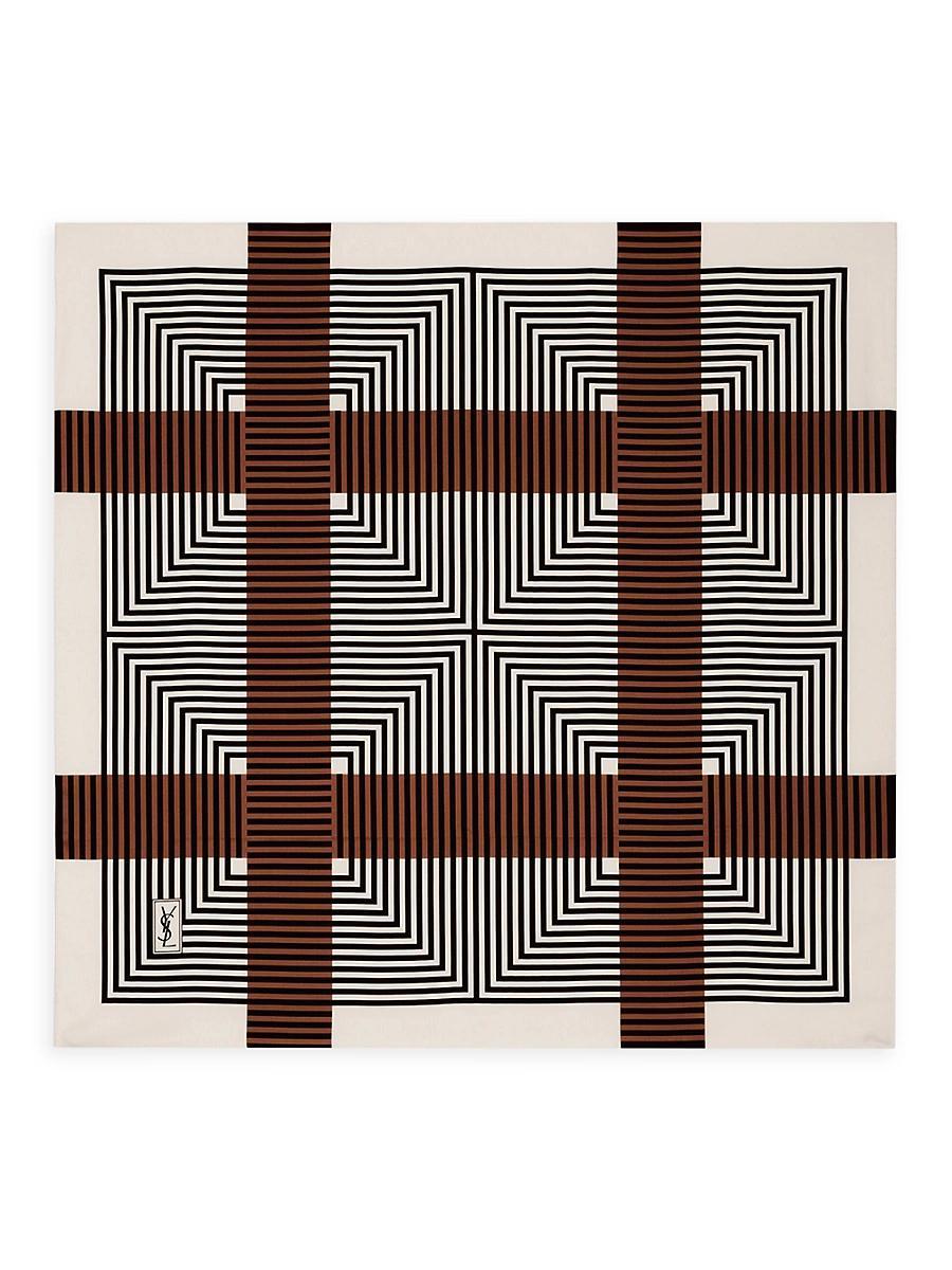 Womens Square Scarf in Silk Twill Product Image