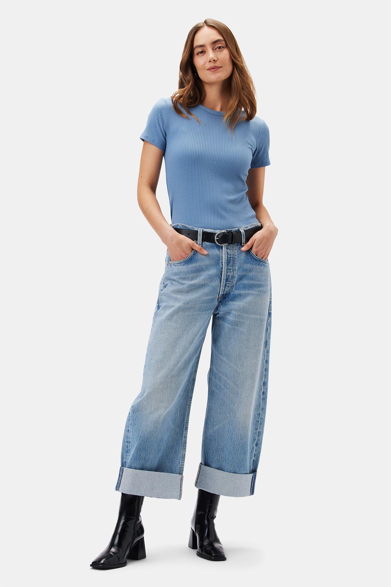 Citizens of Humanity Ayla Baggy Cuffed Crop Jean - Gemini Product Image