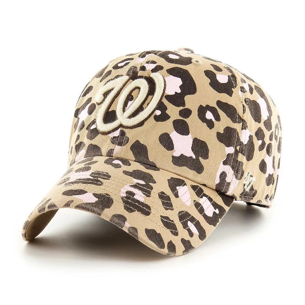 Women's '47 Khaki Washington Nationals Bagheera Clean Up Adjustable Hat, Beig K Product Image