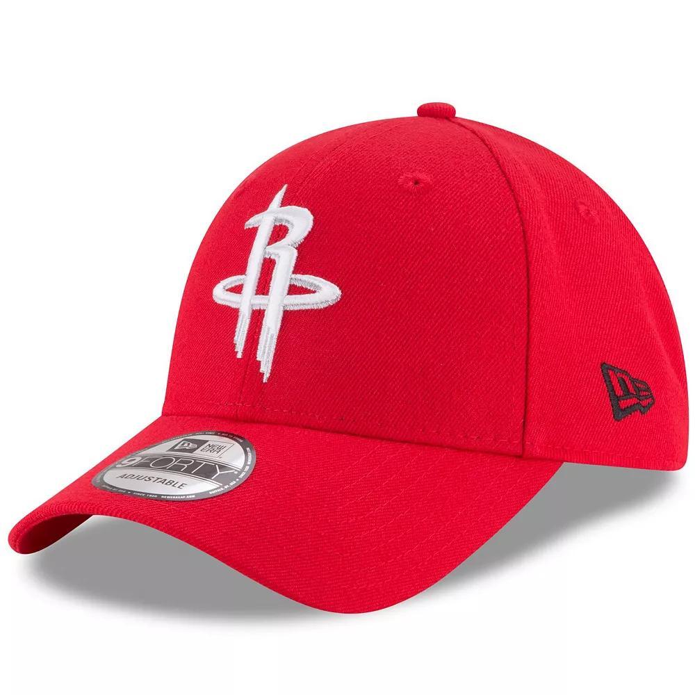 Men's New Era Red Houston Rockets Official Team Color 9FORTY Adjustable Hat Product Image