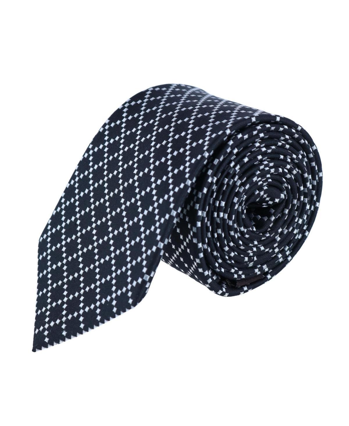 Trafalgar Rowan Geometric Pattern Silk Necktie Product Image