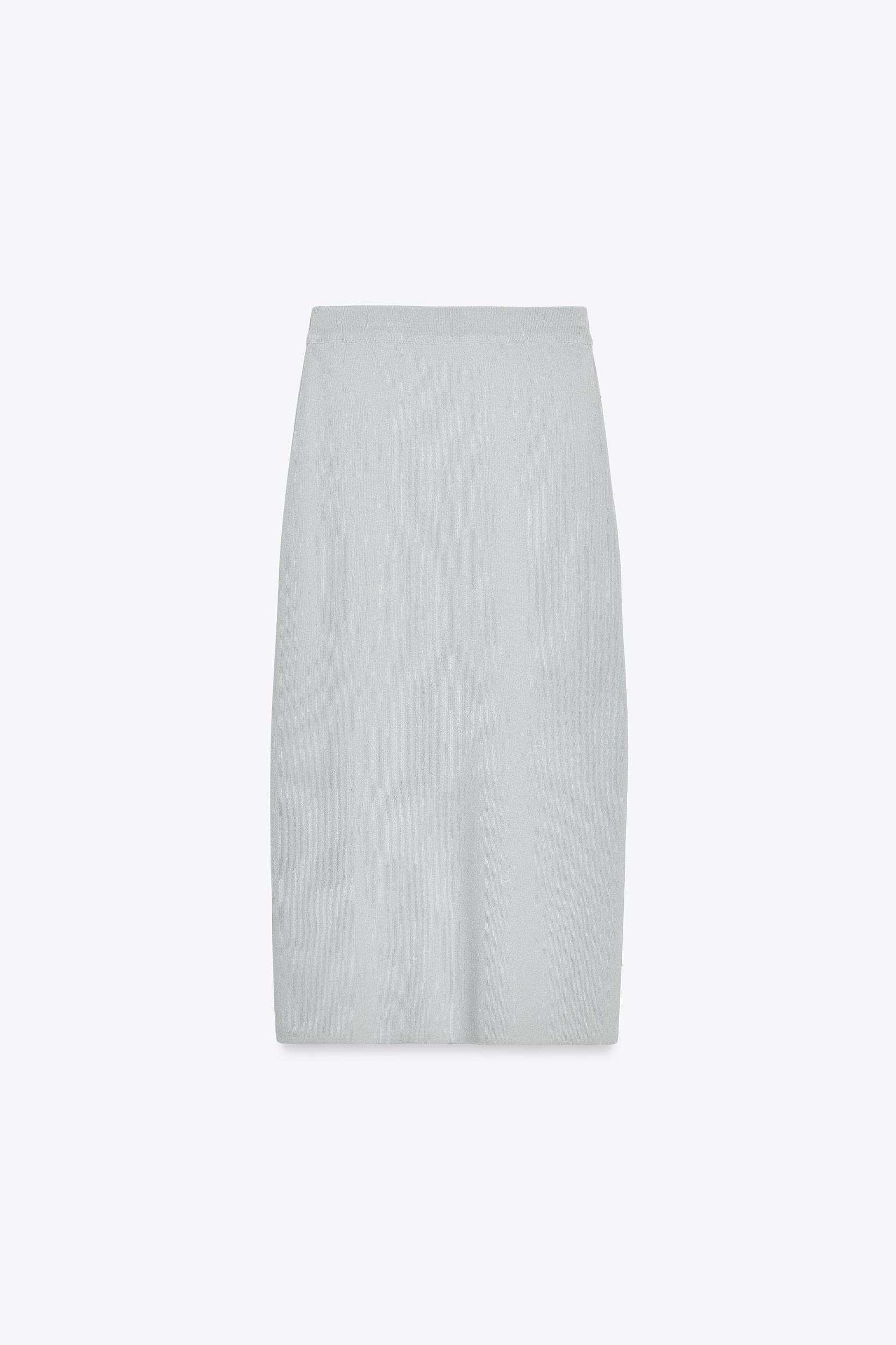 PLAIN KNIT MIDI SKIRT Product Image