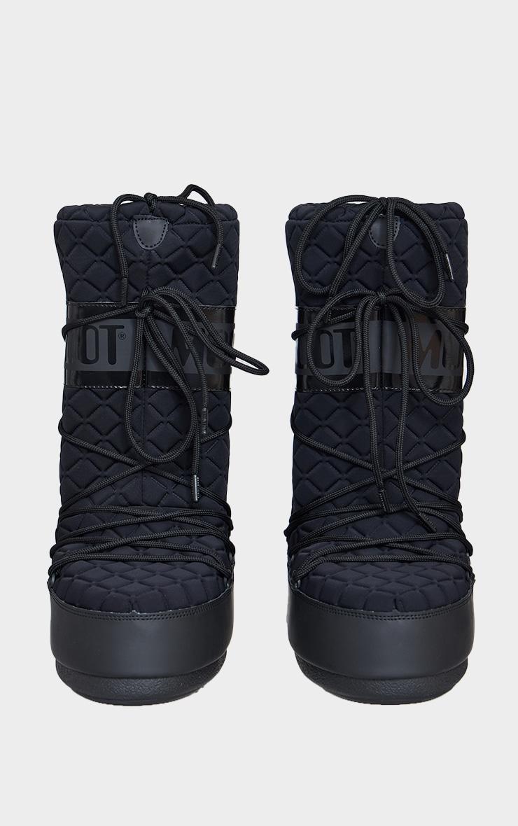 MOON BOOT Black Icon Quilt Boots Product Image