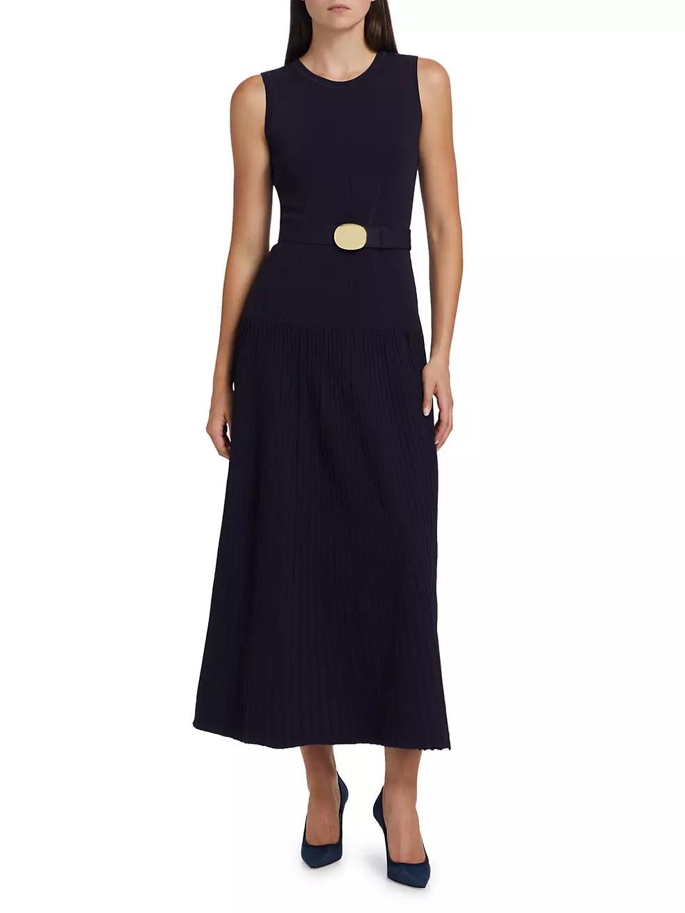 Madison Belted Knit Maxi Dress Product Image