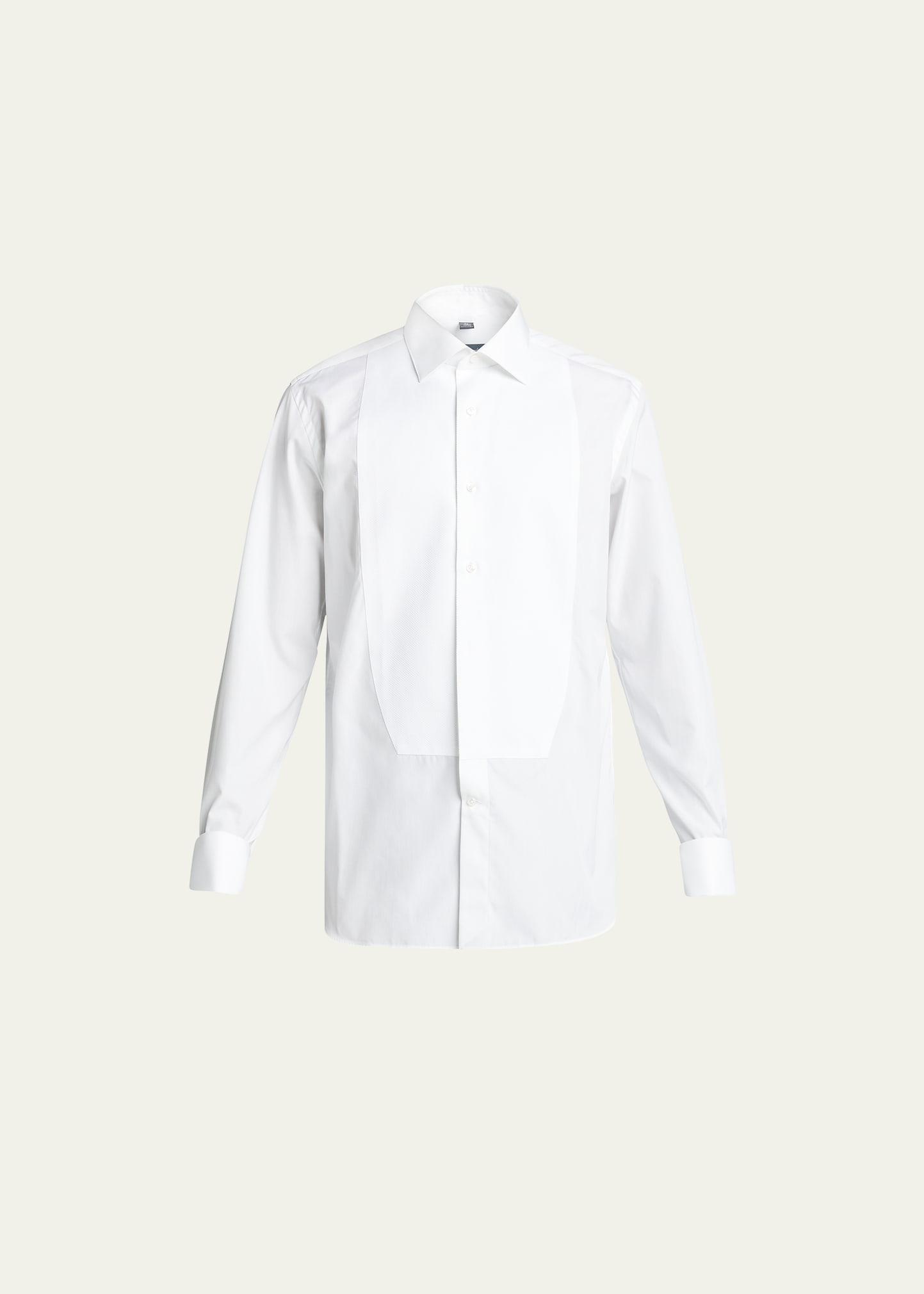 Mens Pique Bib-Front Tuxedo Shirt Product Image