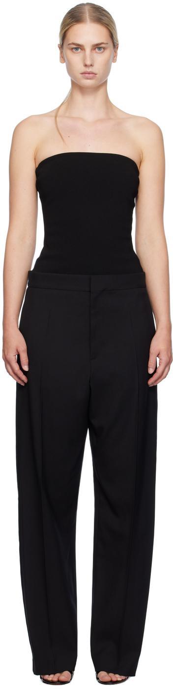 ALAÏA Strapless Wool Tuexdo Jumpsuit In Black Product Image