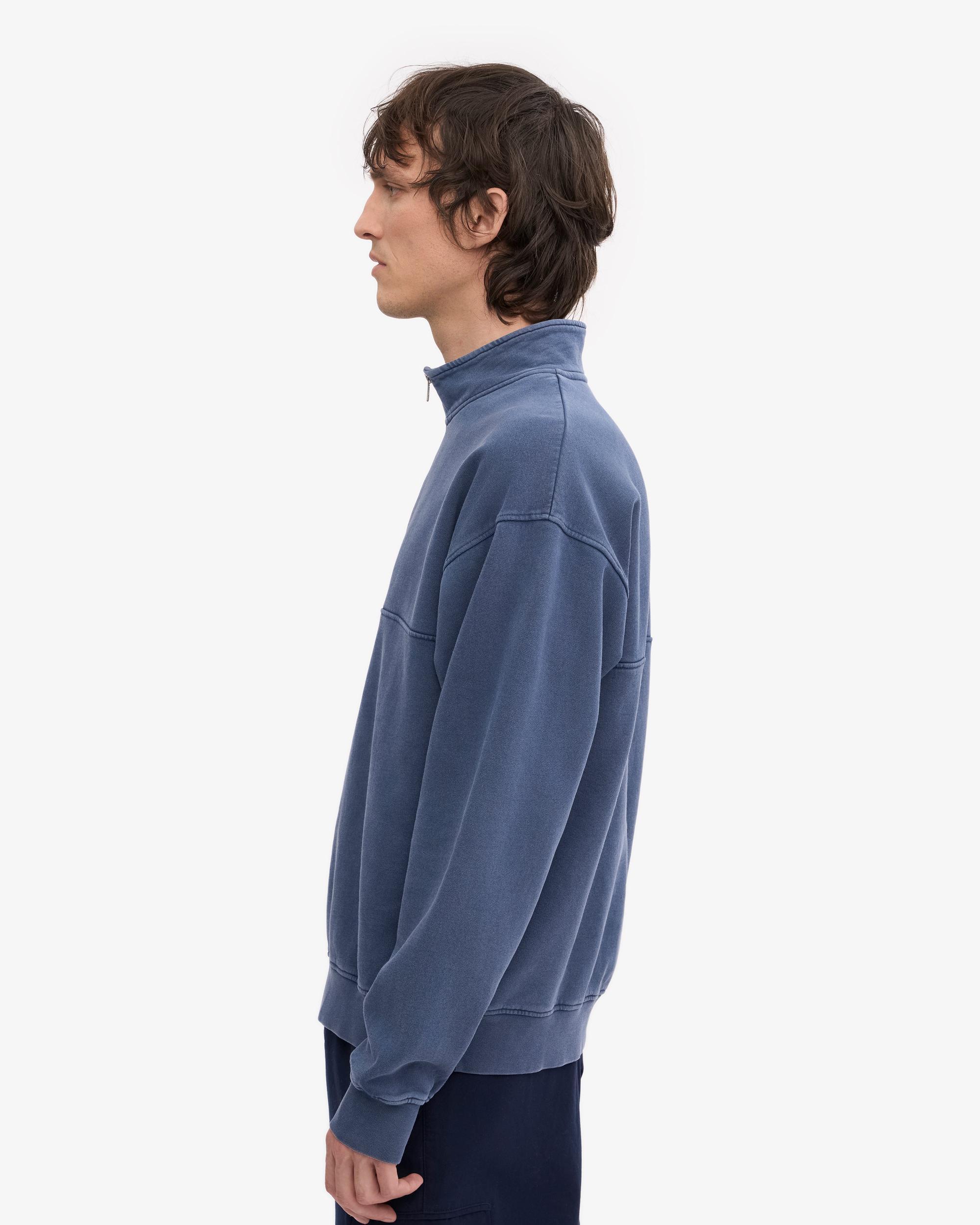 Organic Quarter Zip - Neptune Blue Product Image