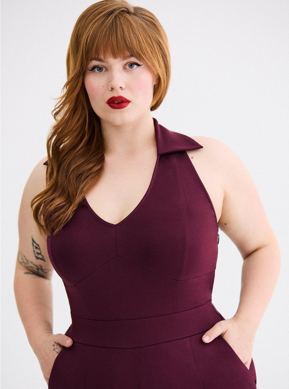 Retro Chic Halter Jumpsuit Product Image