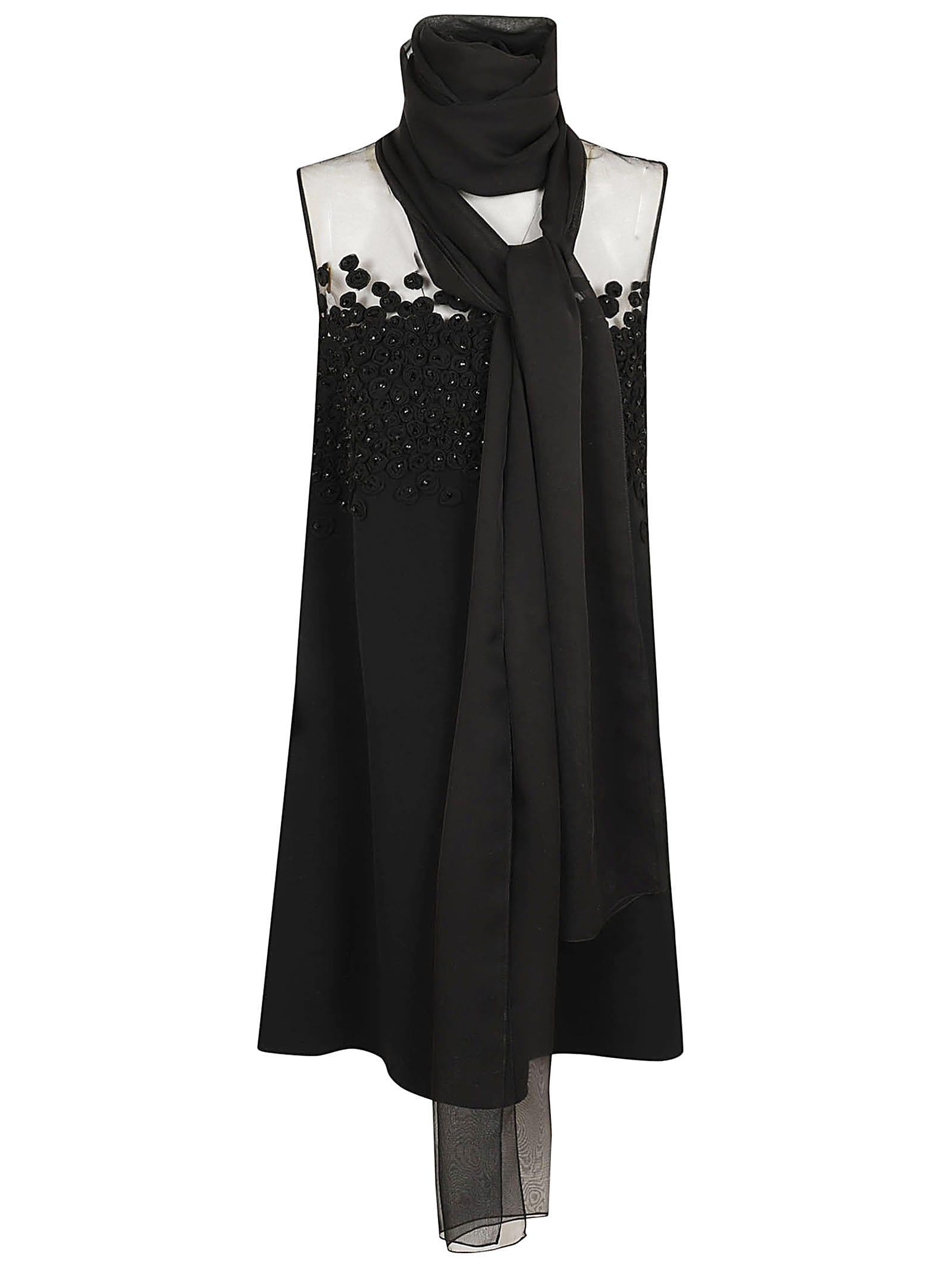 VALENTINO Dress - Embroidered In Black Product Image