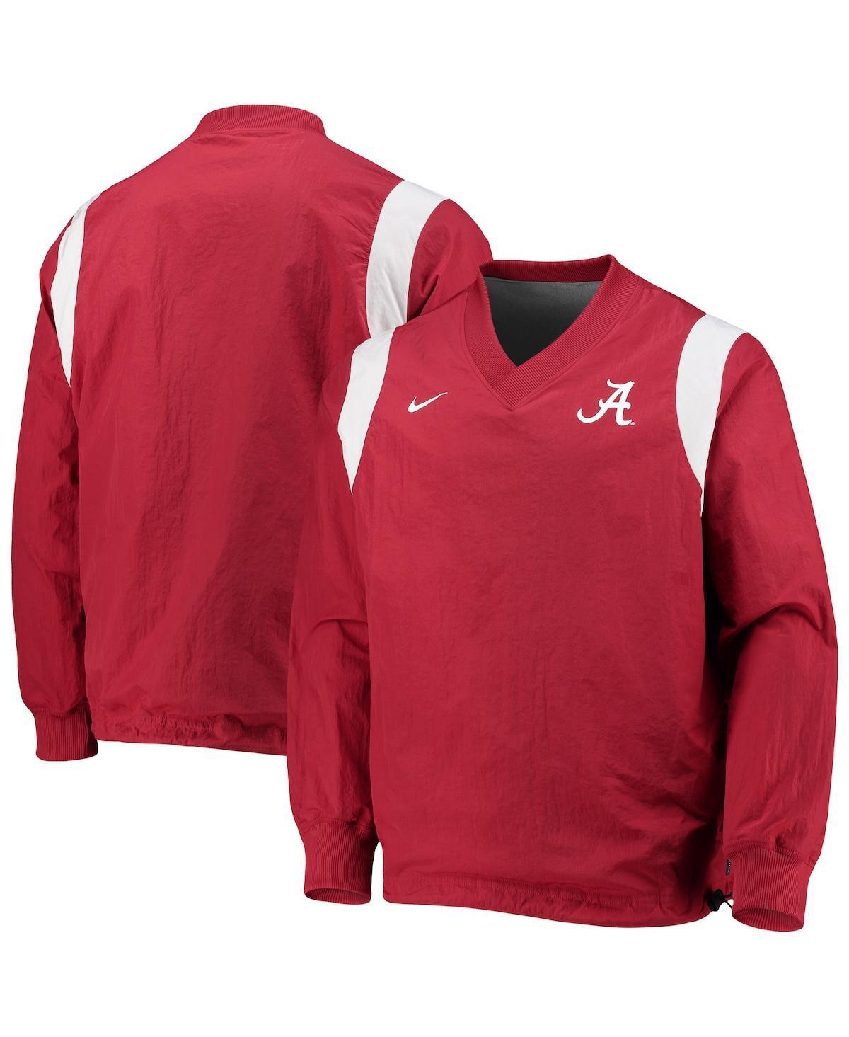 Mens Nike Crimson Alabama Crimson Tide Rev Pullover Windbreaker Jacket Product Image