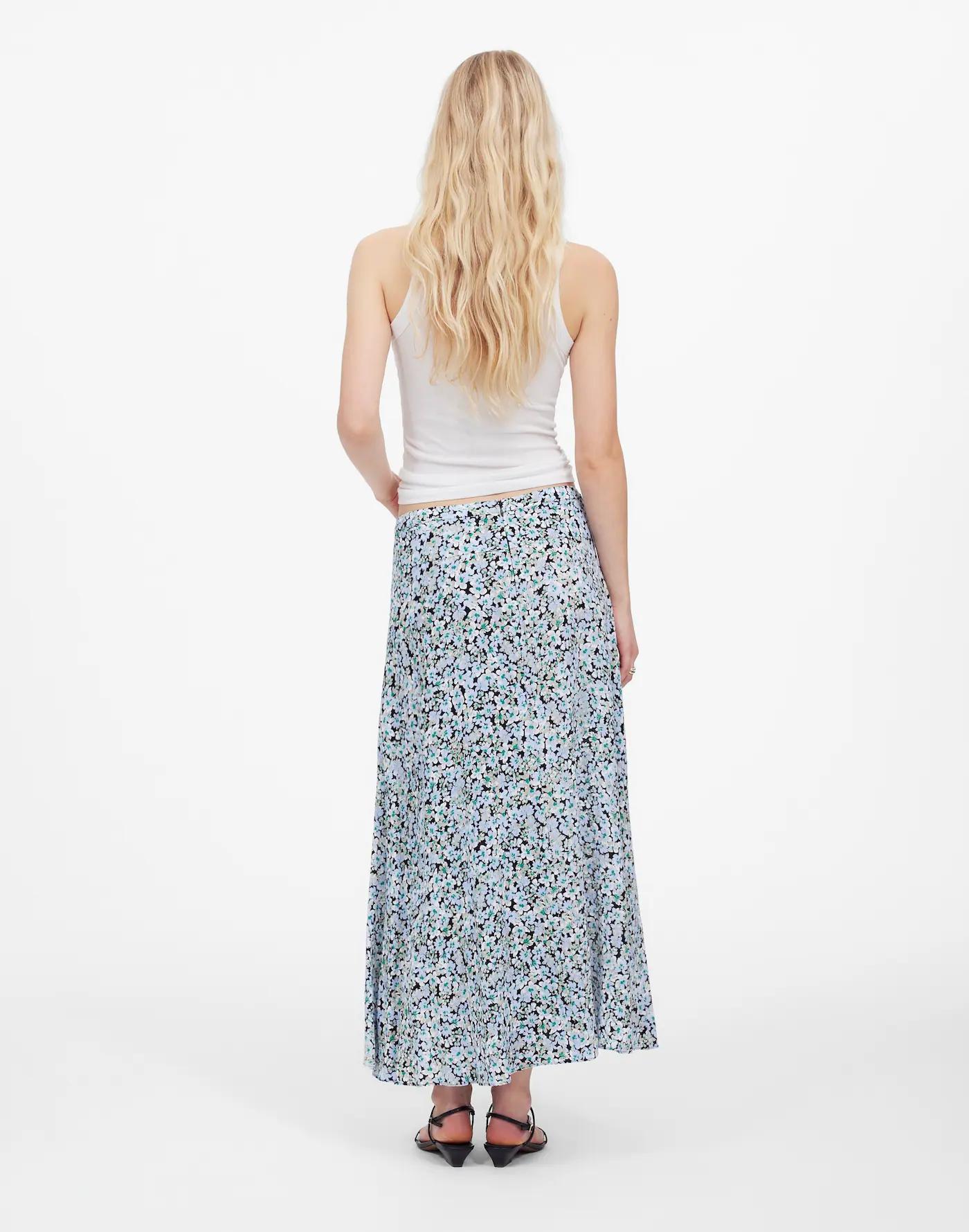 Midi Slip Skirt in Floral Product Image