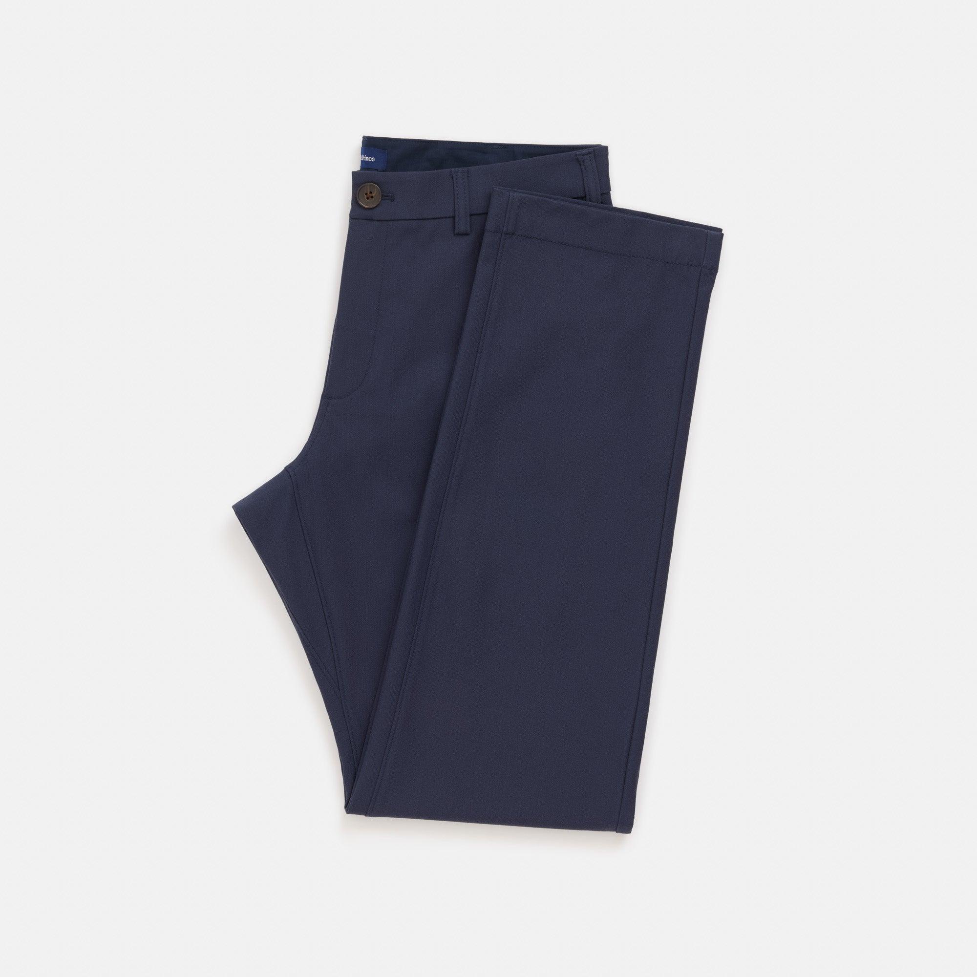 Merino Wool Stretch Twill Chino Pant | Navy Product Image