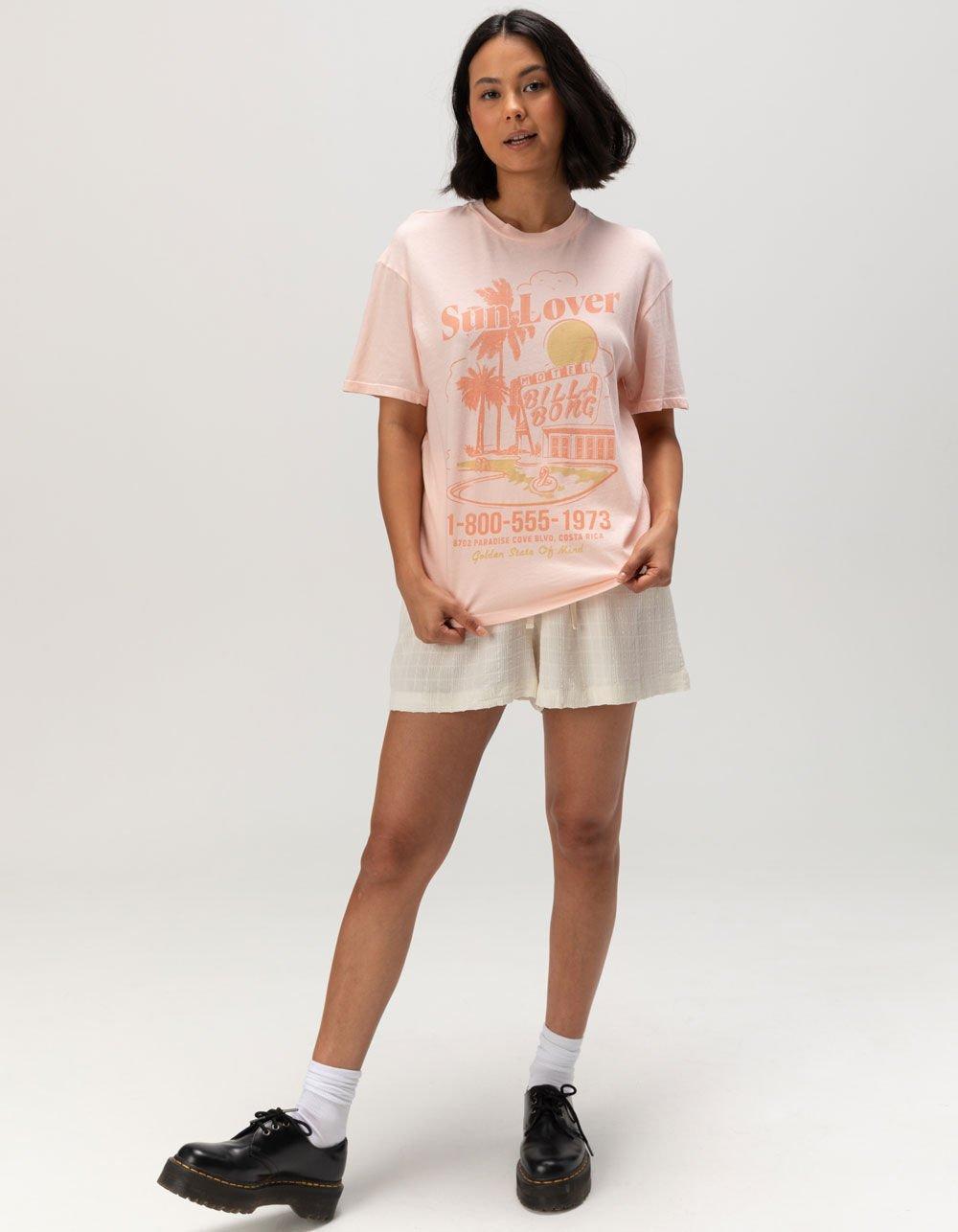BILLABONG Golden State Womens Oversized Tee - PEACH Product Image