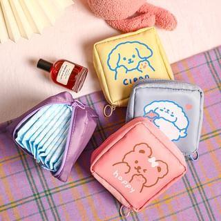 Cartoon Print Sanitary Pouch Product Image