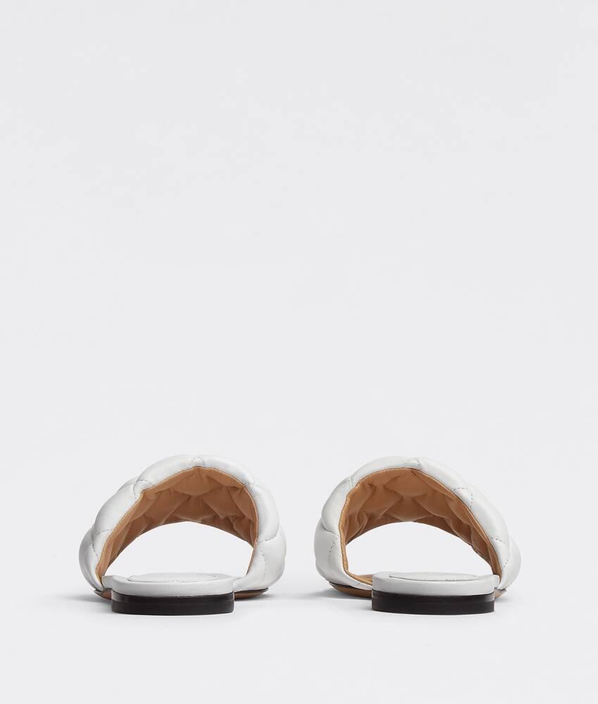 Women's Padded Flat Sandal in Optic white Product Image