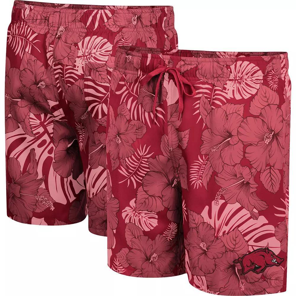 Men's Colosseum Cardinal Arkansas Razorbacks The Dude Swim Shorts,  Product Image