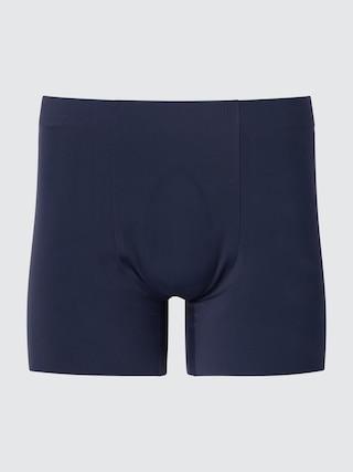 Mens AIRism Ultra Seamless Boxer Briefs Navy 3XL UNIQLO US Product Image