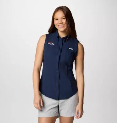 Columbia Women's PFG Tamiami Sleeveless Shirt - Denver Broncos- Product Image