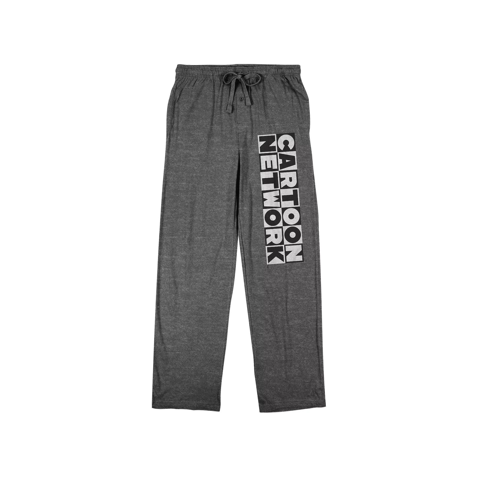 Men's Cartoon Network Logo Pajama Pants, Size: Small, Medium Gray Product Image