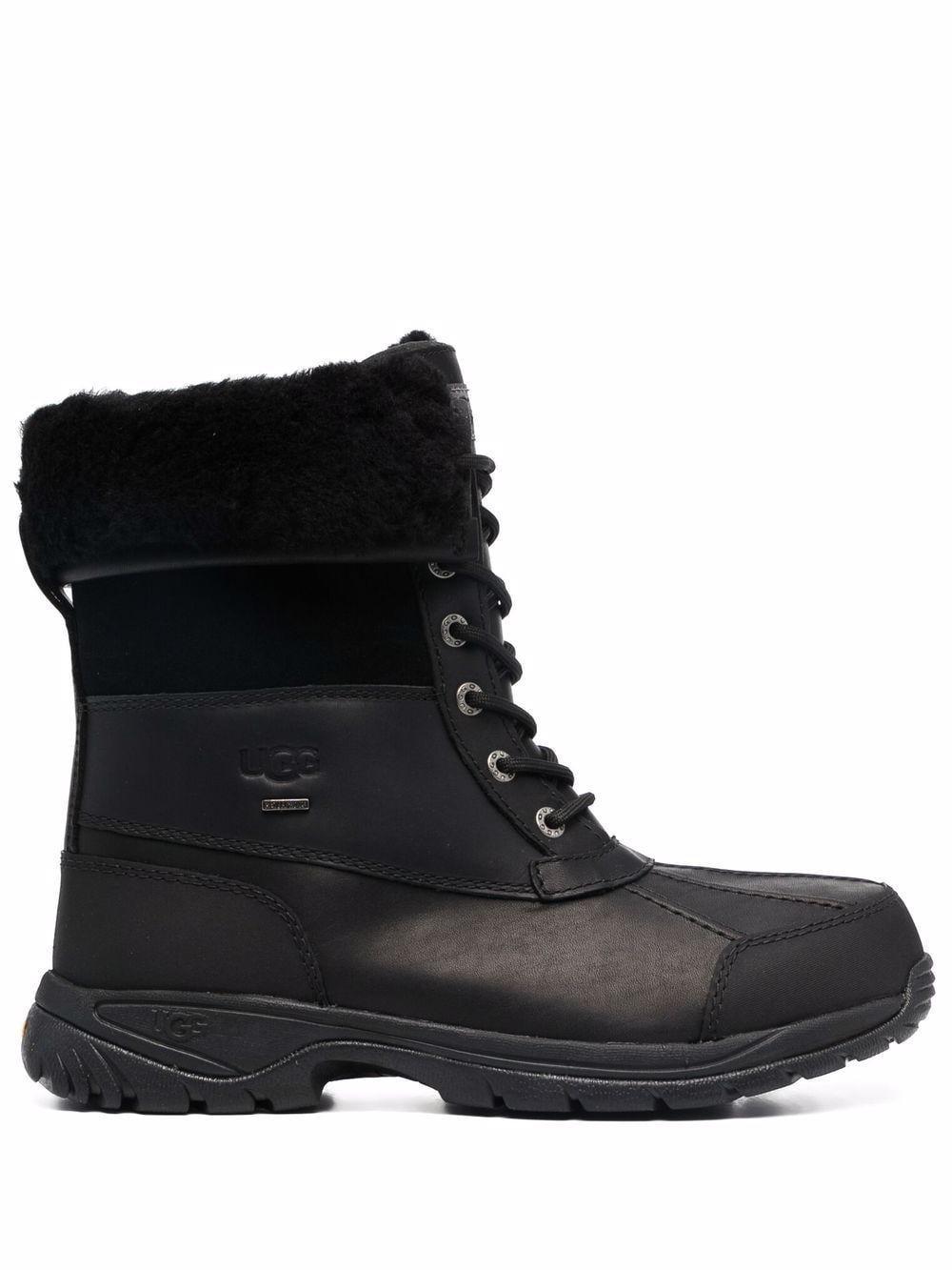 UGG Butte Lace-up Ankle Boots In Black Product Image