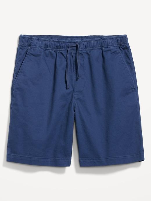 Pull-On Twill Jogger Shorts -- 7-inch inseam Product Image