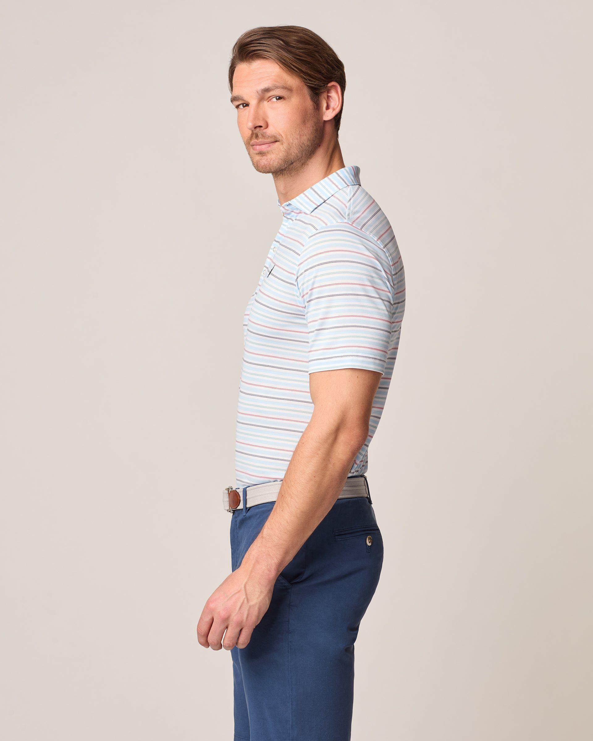 Performance Mesh Polo - Beaker Stripe Male Product Image