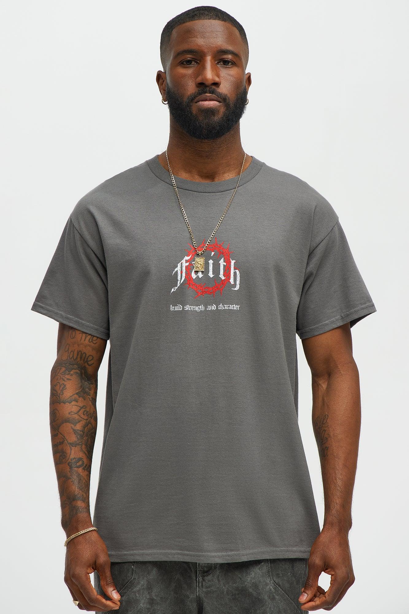 Faith In The Journey Short Sleeve Tee - Charcoal Male Product Image