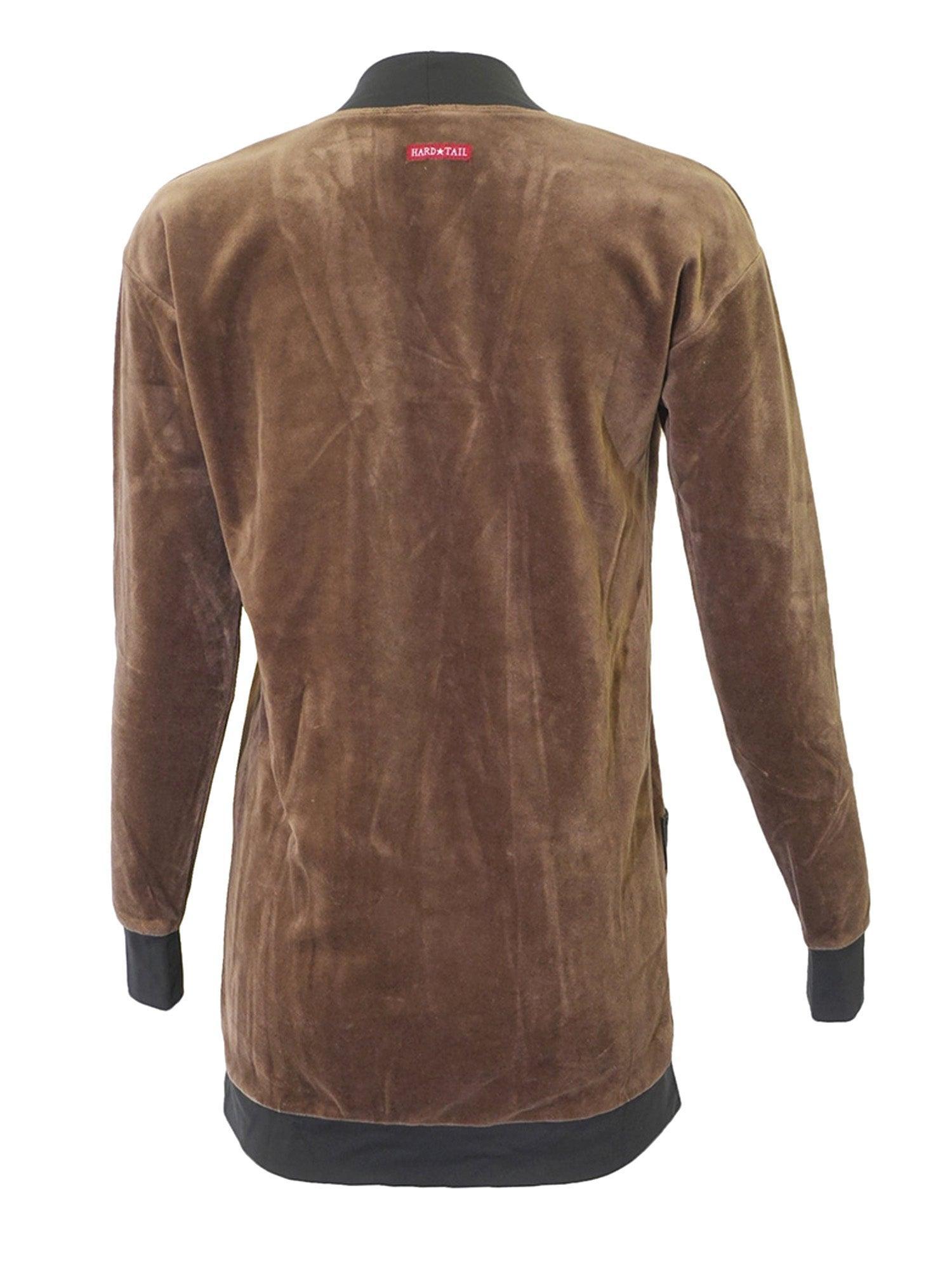 Hard Tail Velour Long Cardigan V-183 Product Image