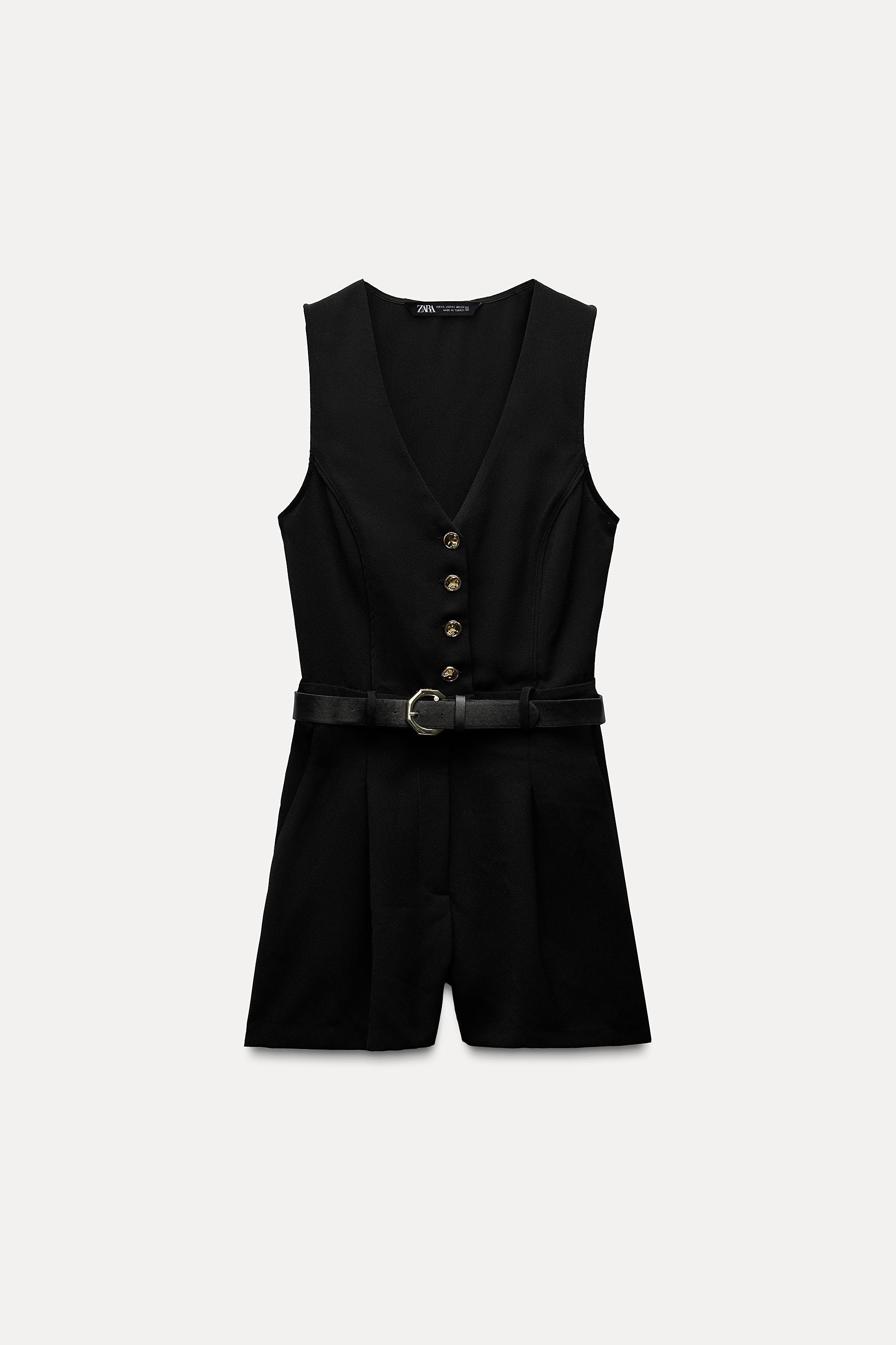 BELTED SHORT JUMPSUIT Product Image