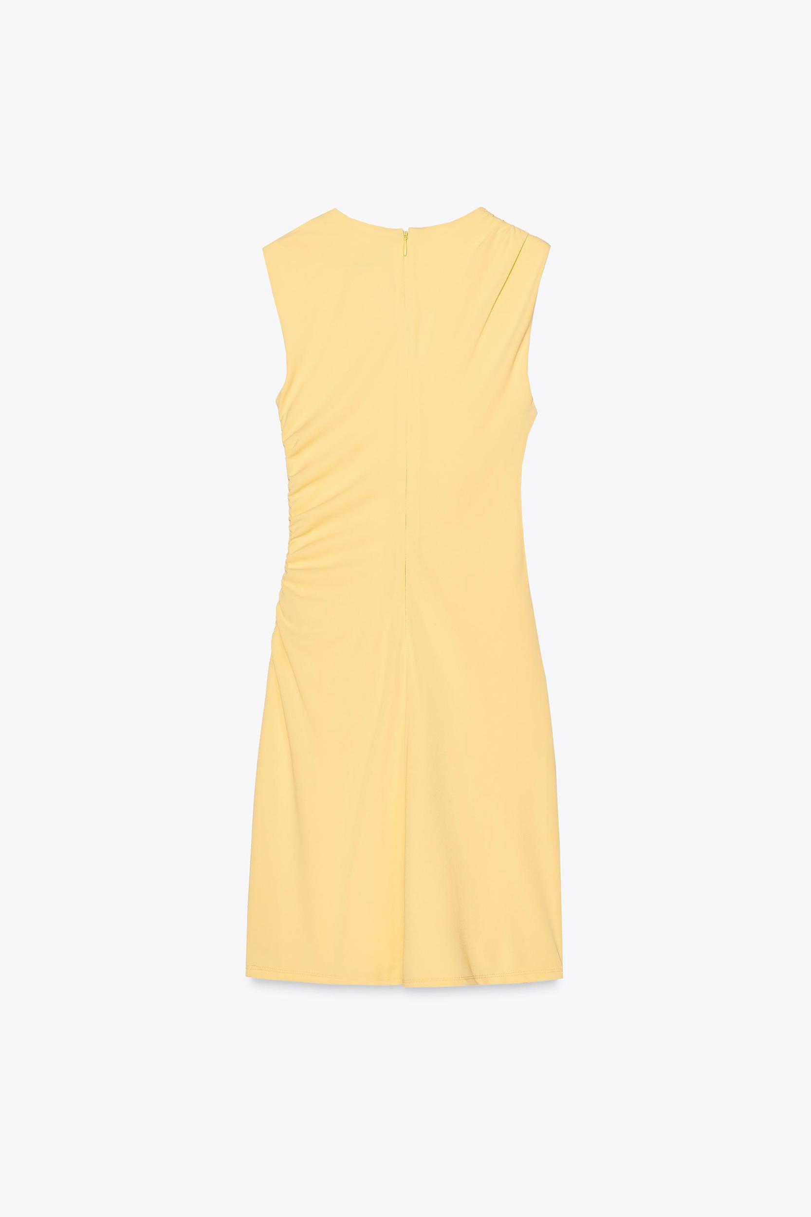 SHORT DRESS WITH RUCHING Product Image