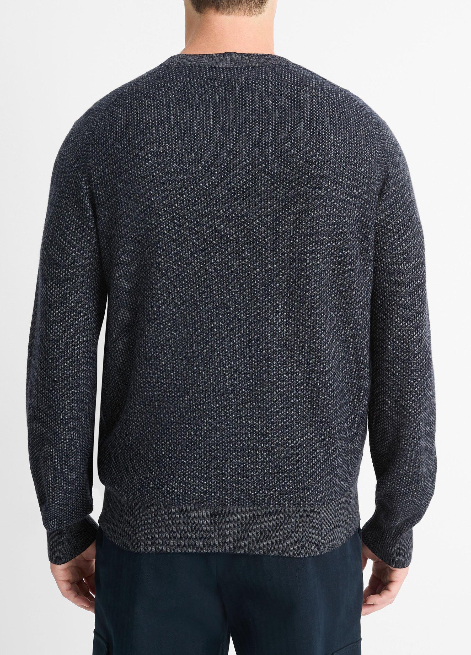 Geo-Jacquard Wool-Blend Crew Neck Sweater Product Image