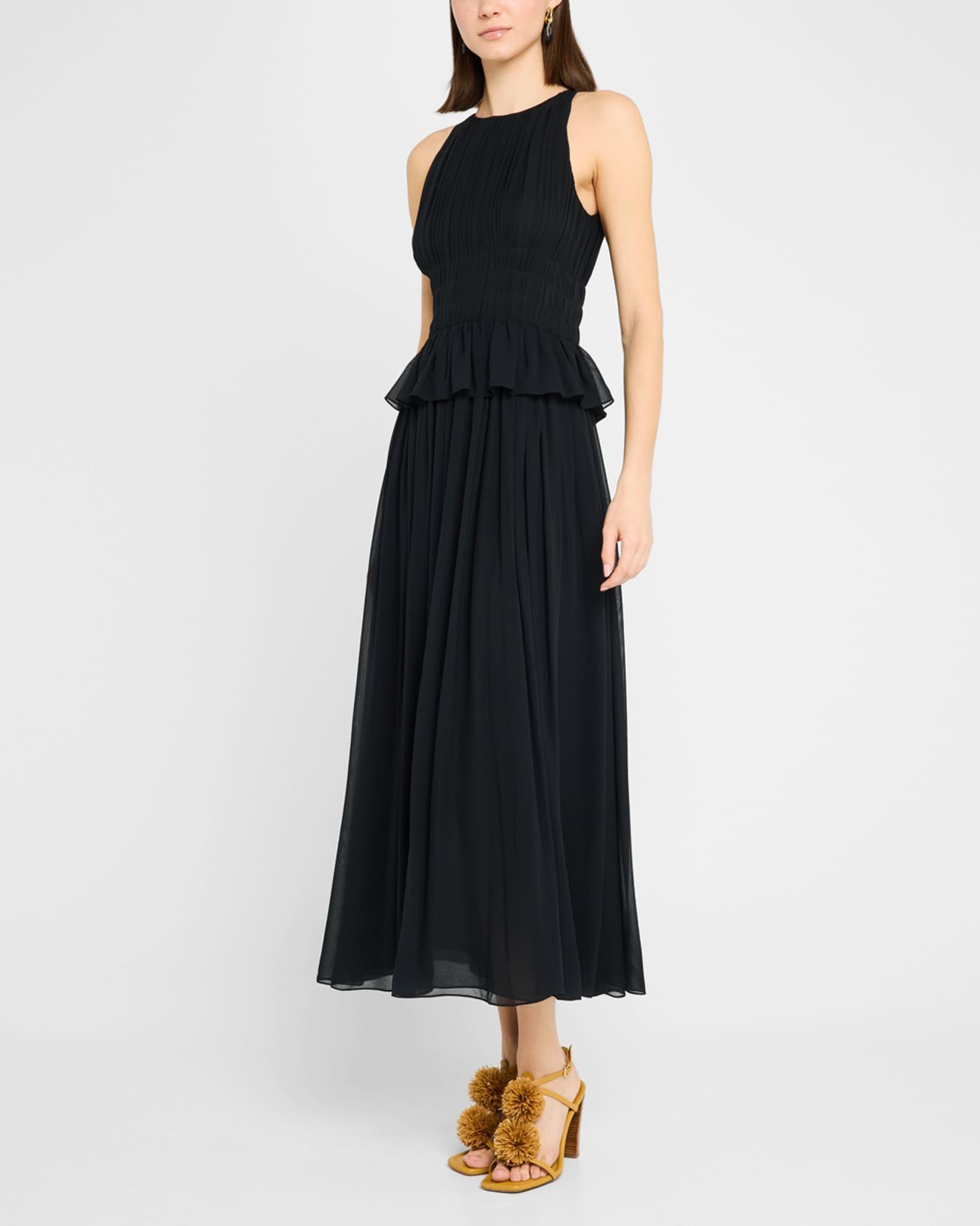 Adeline Silk Midi Dress Product Image