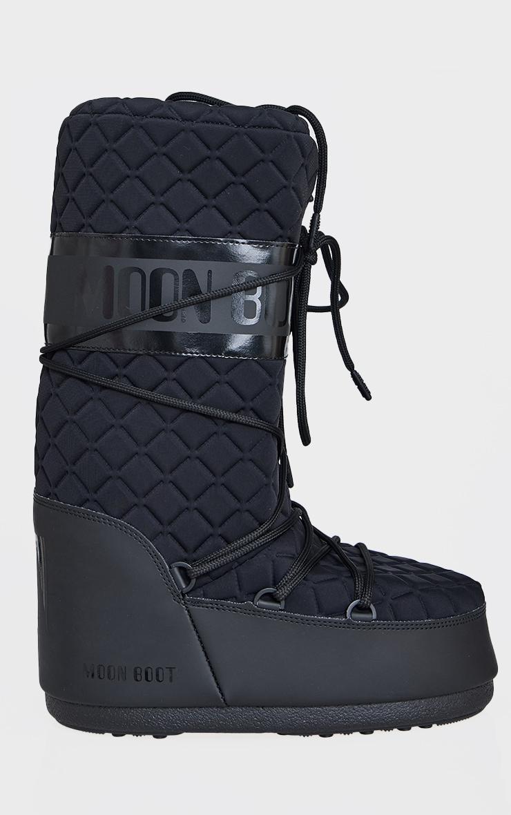 MOON BOOT Black Icon Quilt Boots Product Image