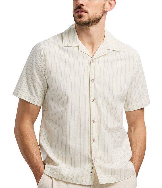 Buffalo David Bitton Salaman Camp Collar Button Front Stripe Top Product Image