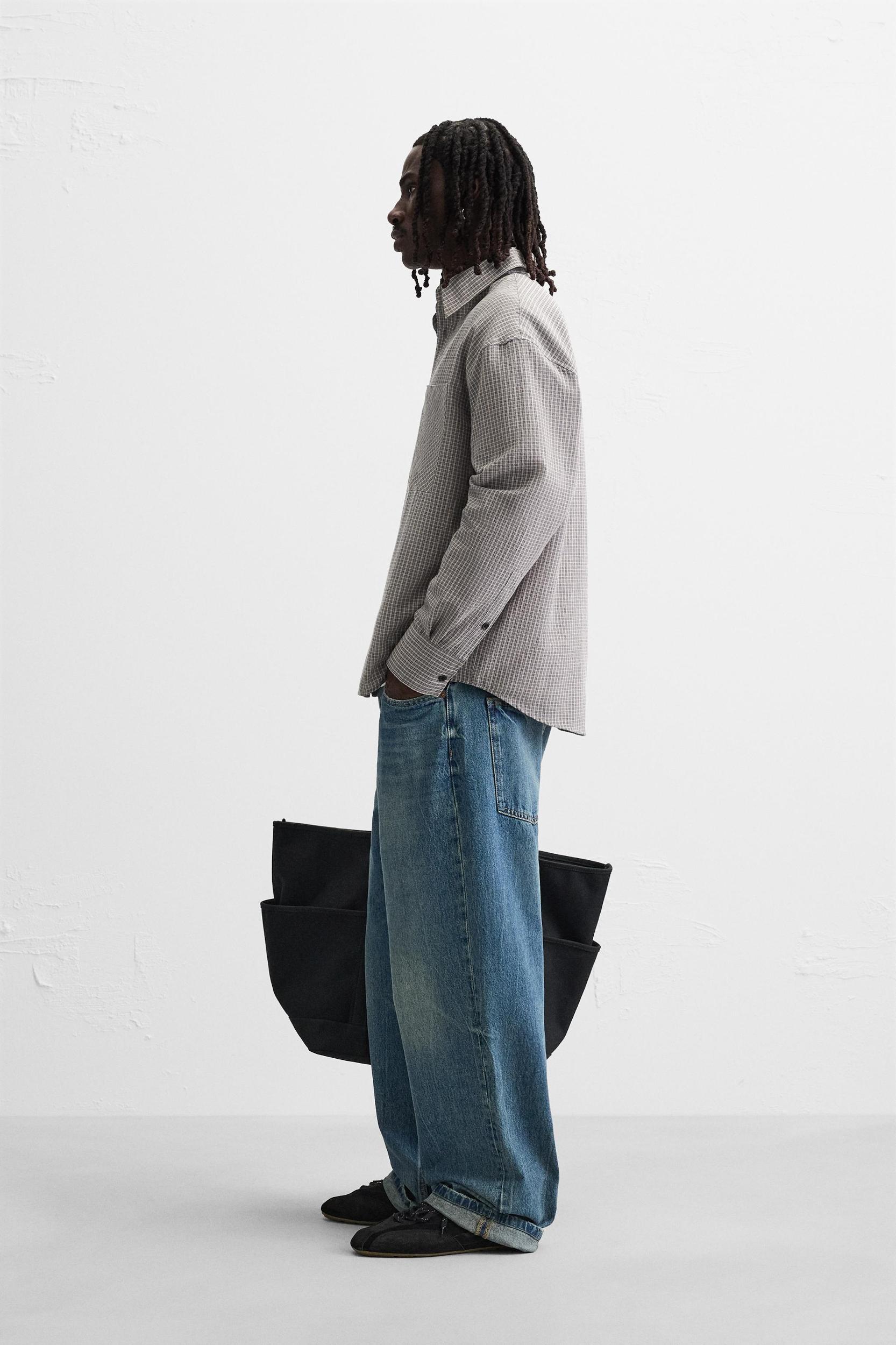 TEXTURED PLAID SHIRT Product Image