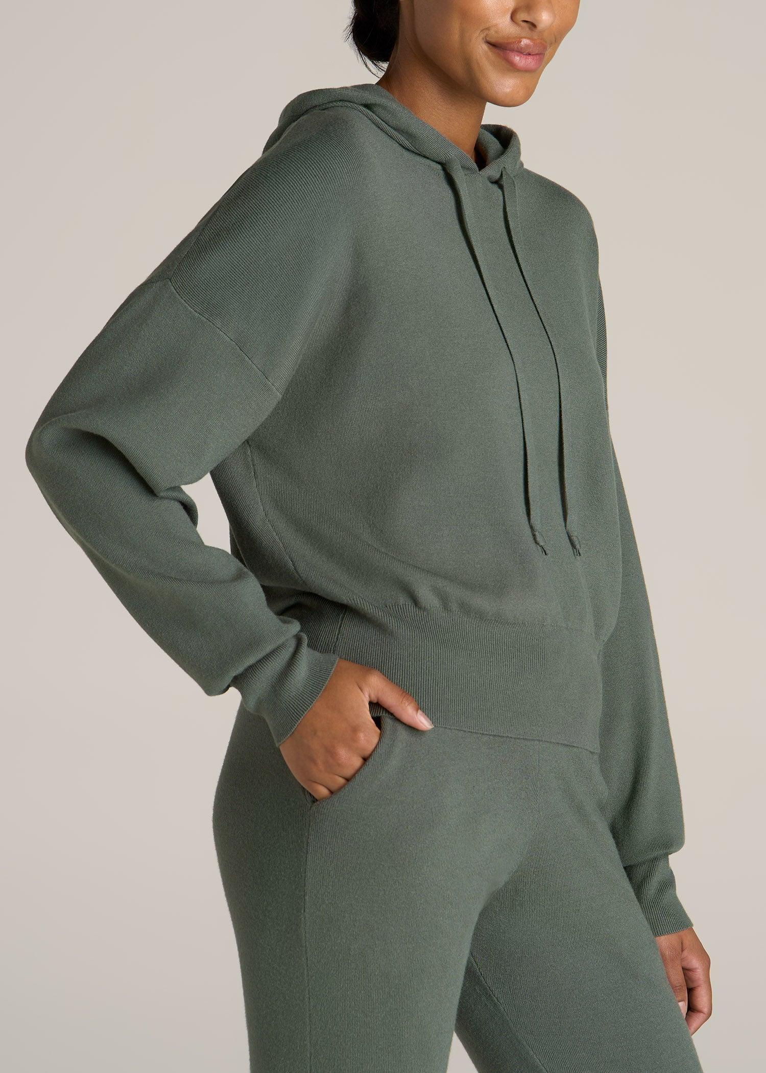 Women's Tall Lounge Hoodie in Malachite Green Female Product Image